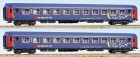 47225 LS Models Set of 2 passenger cars 2nd class type Bcm with 11 compartments
